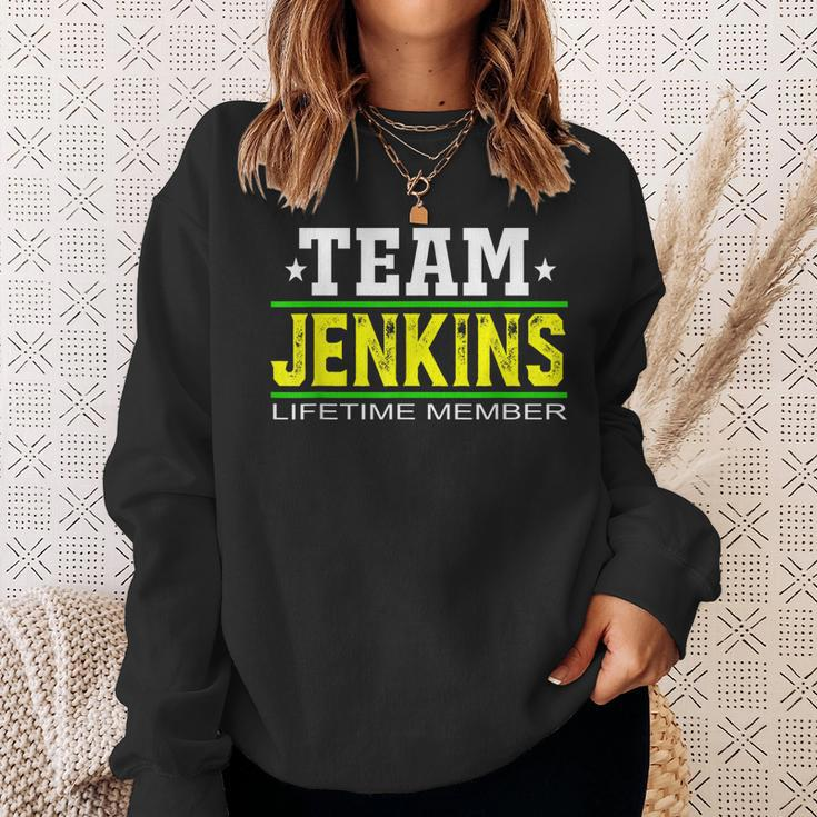 Team Jenkins Lifetime Member Surname Last Name Tree Reunion Men Women Sweatshirt Graphic Print Unisex Gifts for Her