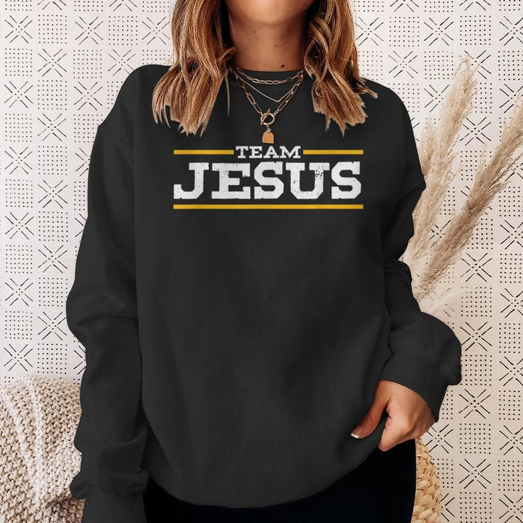 Team Jesus Christus Christ Katholik Orthodox Gott Gläubig Sweatshirt Geschenke für Sie