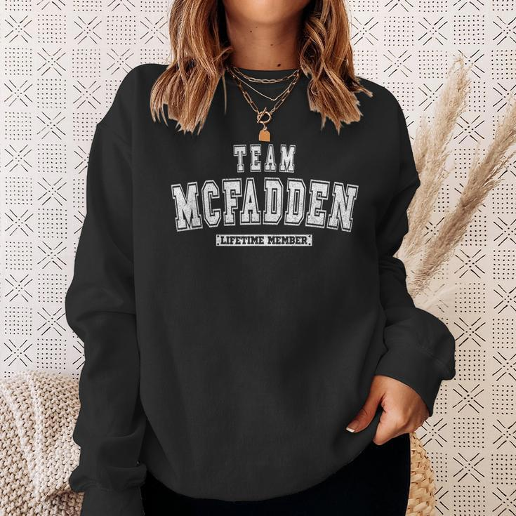 Team Mcfadden Lifetime Member Family Last Name Men Women Sweatshirt Graphic Print Unisex Gifts for Her