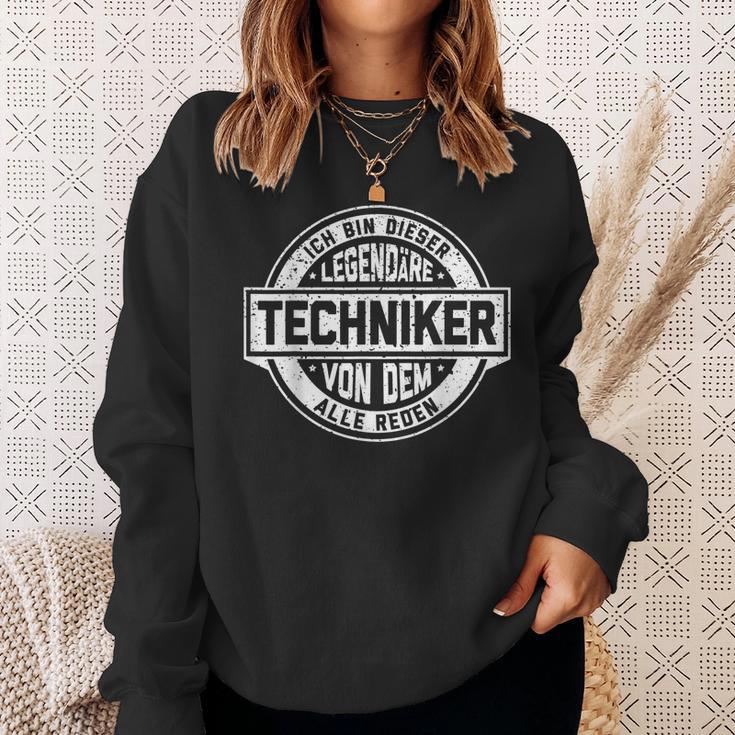 Techniker Legende Witziger Vintage Spruch Sweatshirt Geschenke für Sie