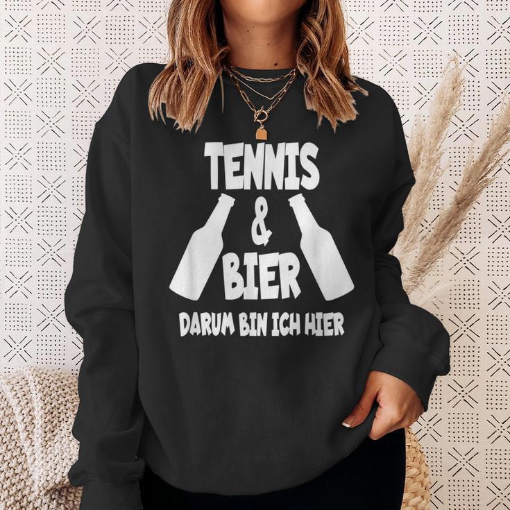 Tennis Und Bier Tenniscamp Tennistrainer Tenniscamp Sweatshirt Geschenke für Sie