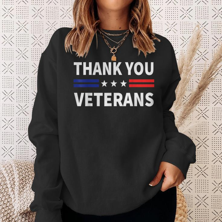 Thank You Veterans Veterans Thank You Veterans Day Sweatshirt Gifts for Her