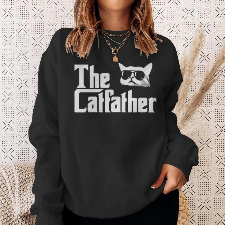 The Catfather Cat Dad Sweatshirt Gifts for Her
