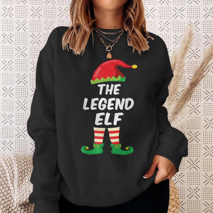 The Legend Elf Family Matching Funny Christmas Costume Sweatshirt Gifts for Her