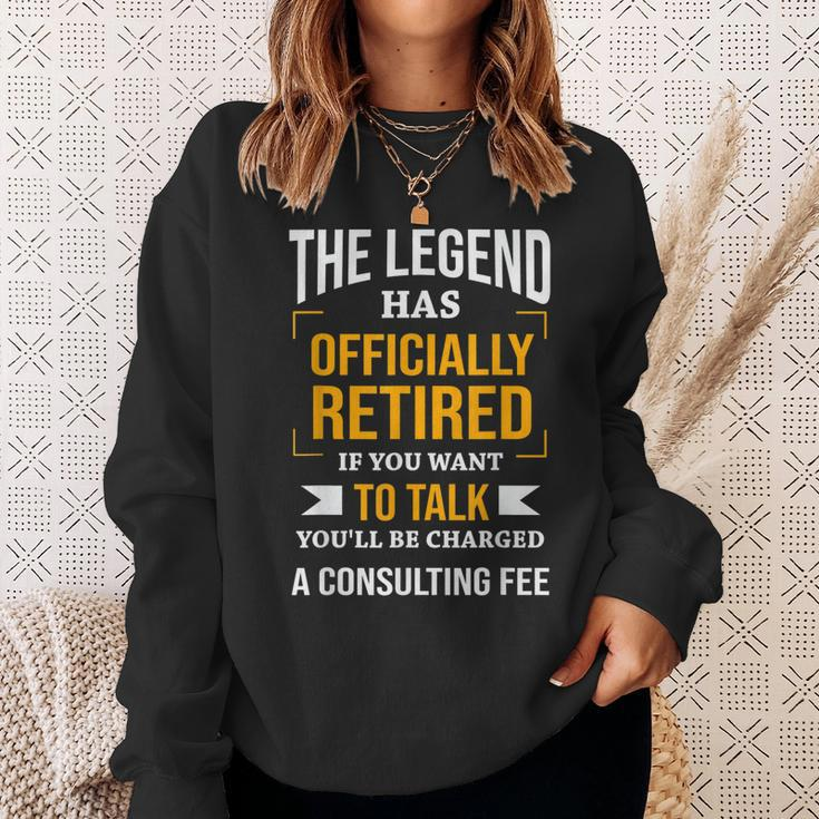 The Legend Has Officially Retired Funny Retirement Sweatshirt Gifts for Her