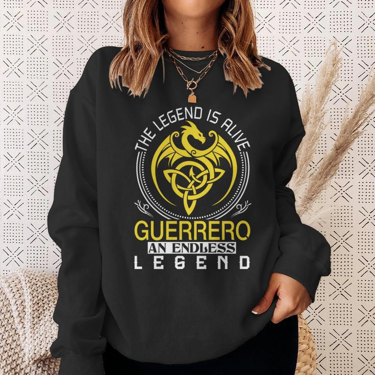 The Legend Is Alive Guerrero Family Name Sweatshirt Gifts for Her