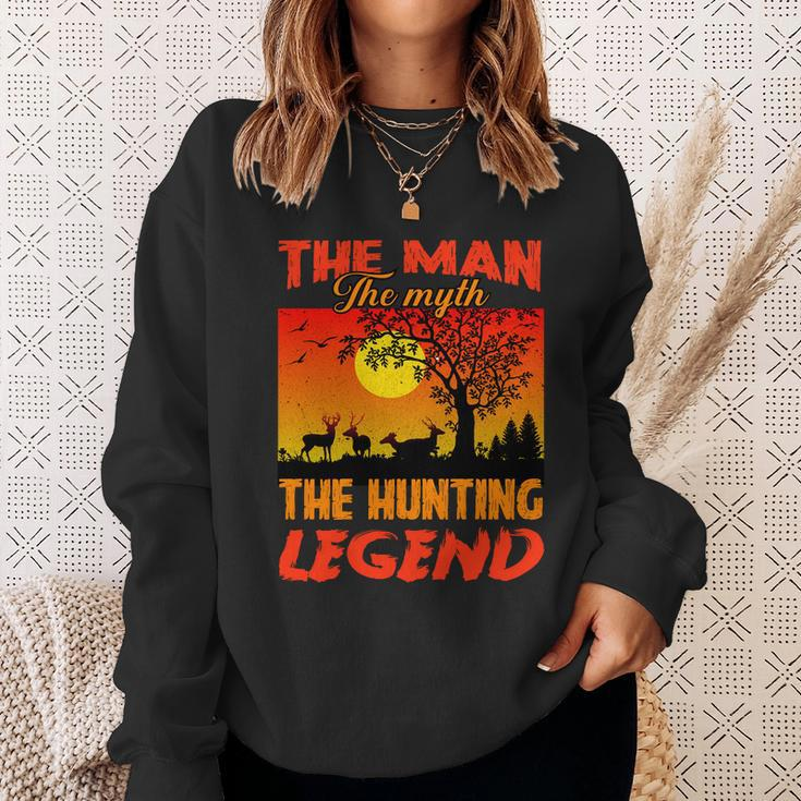 The Man The Myth The Hunting Legend Sweatshirt Gifts for Her