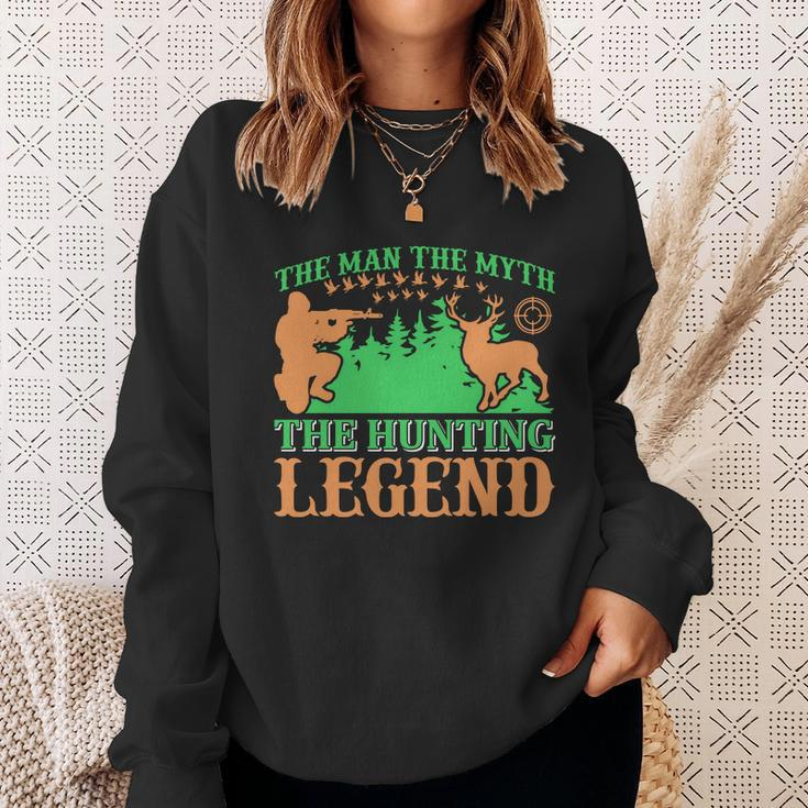 The Man The Myth The Hunting The Legend Sweatshirt Gifts for Her