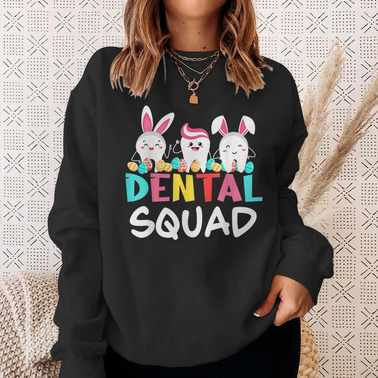 Tooth Bunny Easter Day Dentist Dental Hygienist Assistant Sweatshirt Gifts for Her