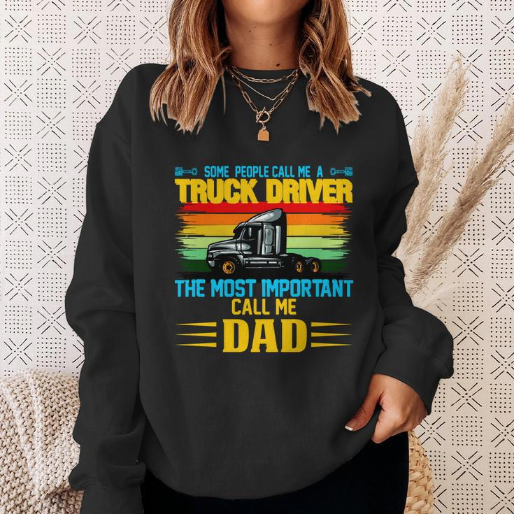 Truck Driver Dad Gift Sweatshirt Gifts for Her