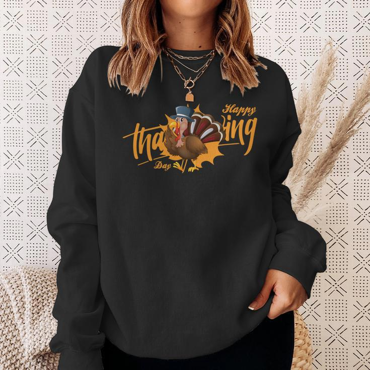 Turkey Thanksgiving Day | Funny Thanksgiving And Turkey Day Sweatshirt Gifts for Her