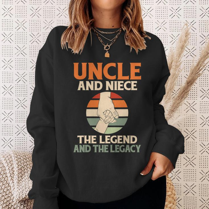 Uncle And Niece The Legend And The Legacy Family Uncle Sweatshirt Gifts for Her