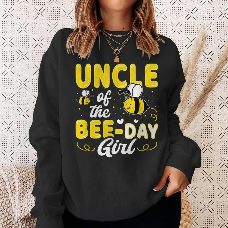 Uncle Of The Bee Day Girl Hive Party Matching Birthday Sweatshirt Gifts for Her