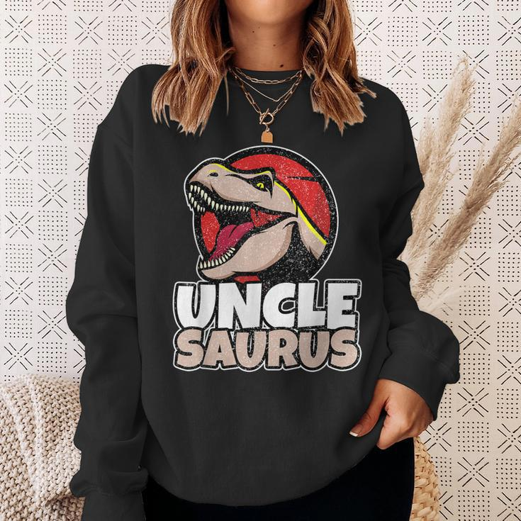 UnclesaurusT Rex Uncle Saurus Dinosaur Men Boys Gift For Mens Sweatshirt Gifts for Her
