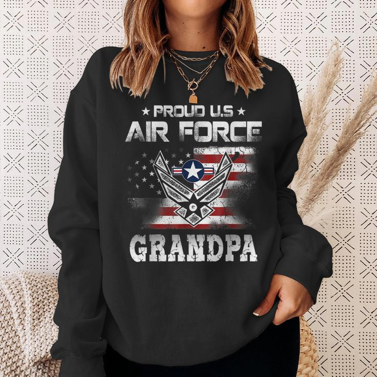 Us Air Force Proud Grandpa Proud Air Force Grandpa Father Sweatshirt Gifts for Her
