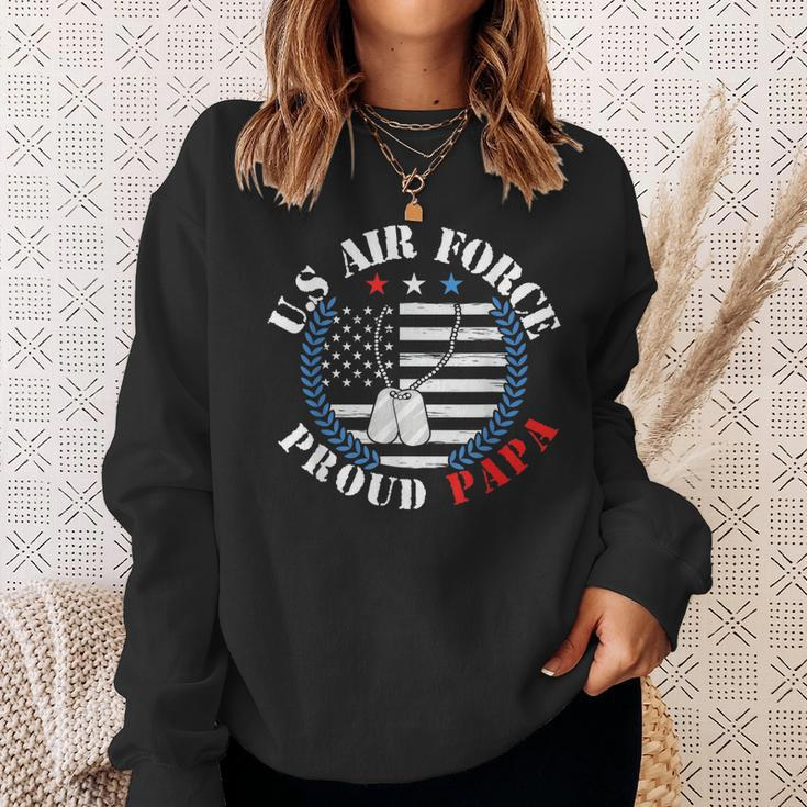 Us Air Force Veteran US Air Force Proud Papa Sweatshirt Gifts for Her