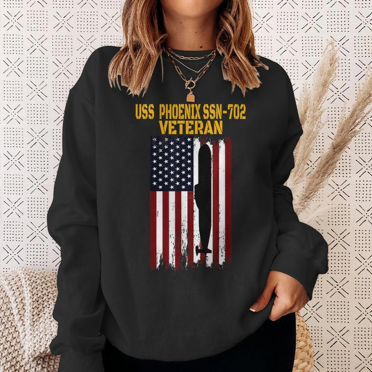 Uss Phoenix Ssn-702 Submarine Veterans Day Fathers Day Sweatshirt Gifts for Her