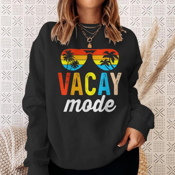 Vacay Mode Vintage Vacation Summer Cruise Family Holiday Sweatshirt Gifts for Her