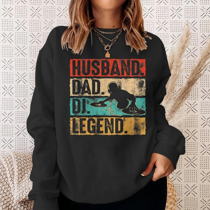 Vatertag Ehemann Papa Dj Legend Dj Disc Jockey Music Sweatshirt Geschenke für Sie