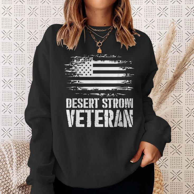 Veteran Gift Desert Storm Veteran Men Women Sweatshirt Graphic Print Unisex Gifts for Her