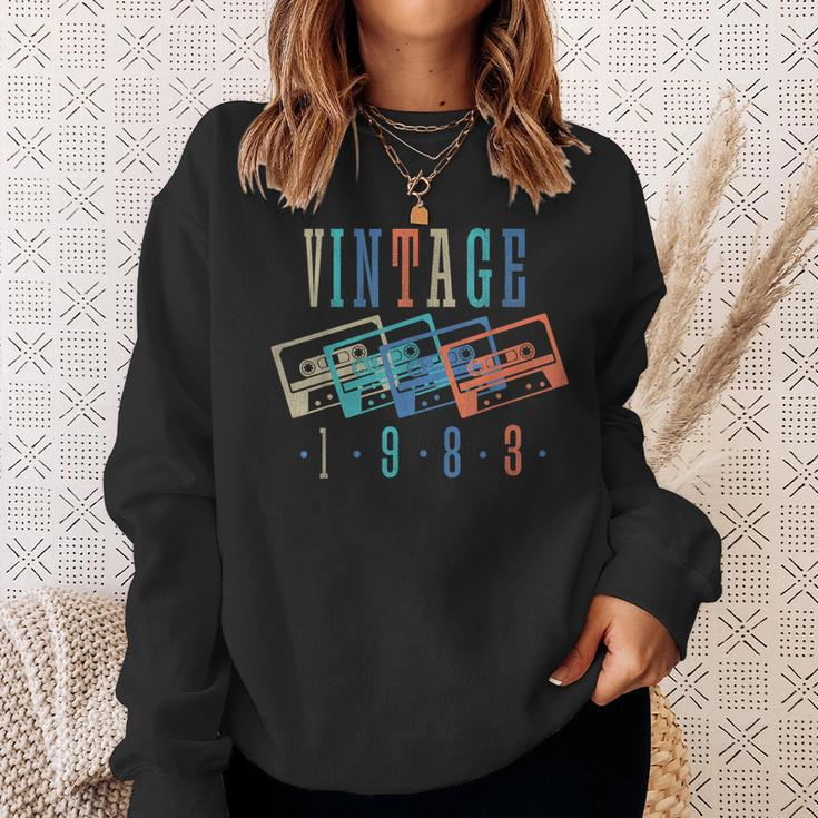 Vintage 1983 Cassette Tape 1983 Birthday Gifts 40 Year Old Sweatshirt Gifts for Her