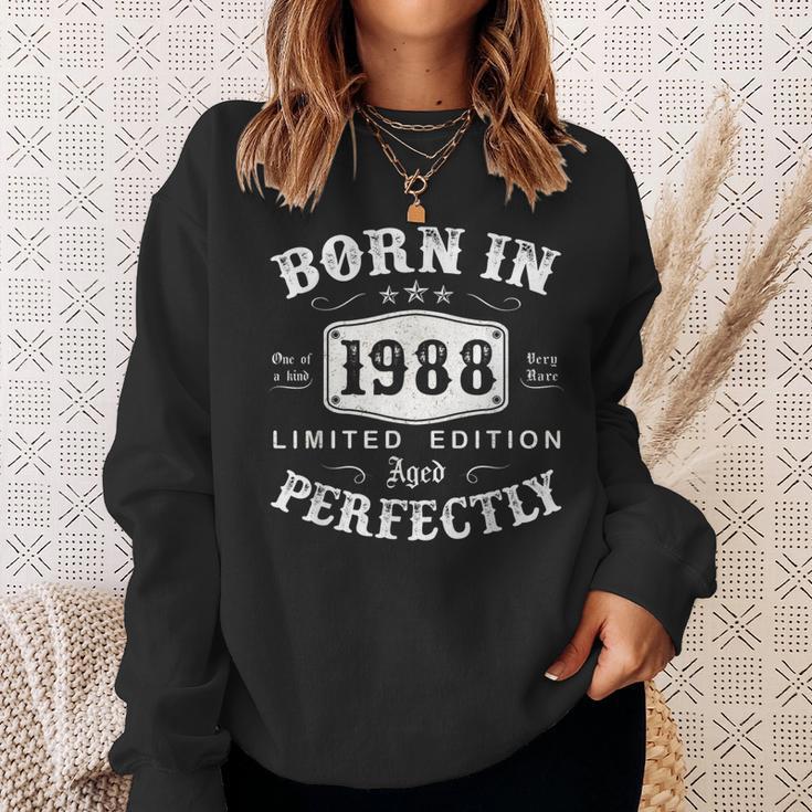 Vintage 1988 Made In 1988 35 Geburtstag Mann Frau 35 Jahre Sweatshirt Geschenke für Sie