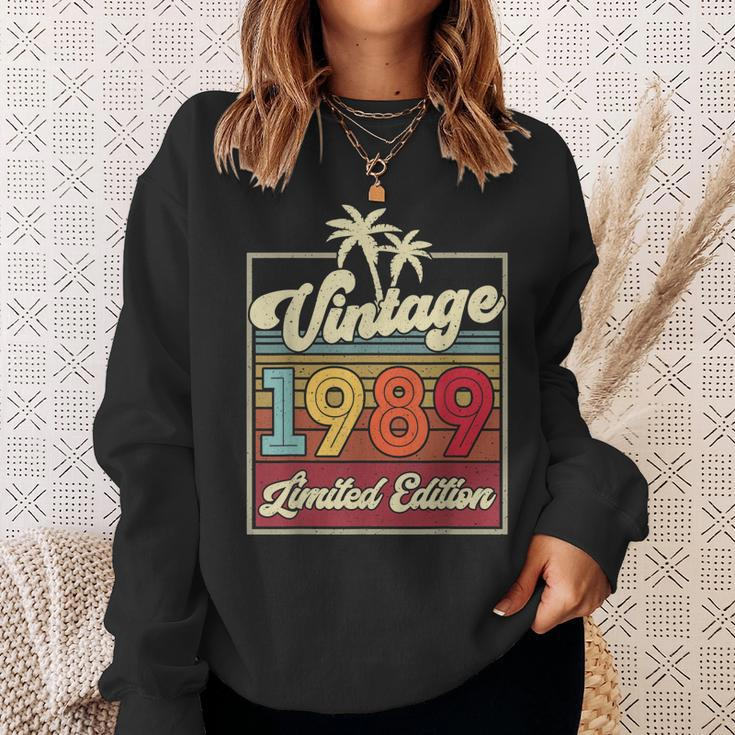 Vintage 1989 Wedding Anniversary Born In 1989 Birthday Party Sweatshirt Gifts for Her
