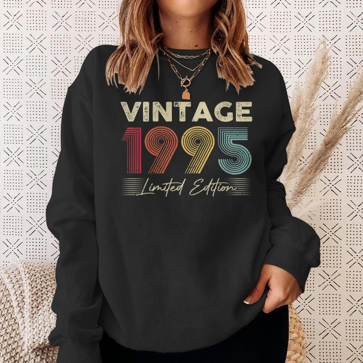 Vintage 1995 Wedding Anniversary Born In 1995 Birthday Party Sweatshirt Gifts for Her