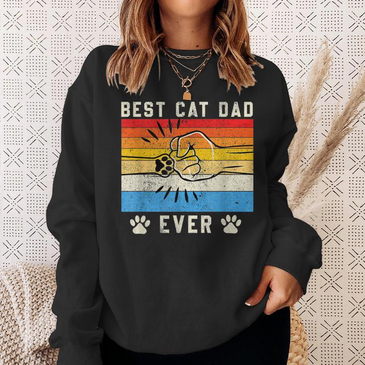 Vintage Best Cat Dad Ever Cat Dad Father Day Gift V2 Sweatshirt Gifts for Her