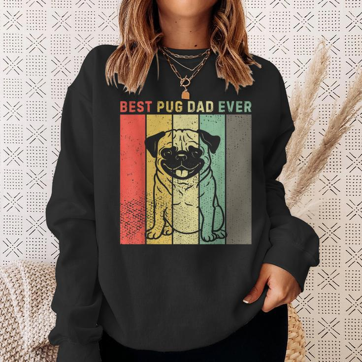 Vintage Best Pug Dog Dad Ever Gift Men Sweatshirt Gifts for Her
