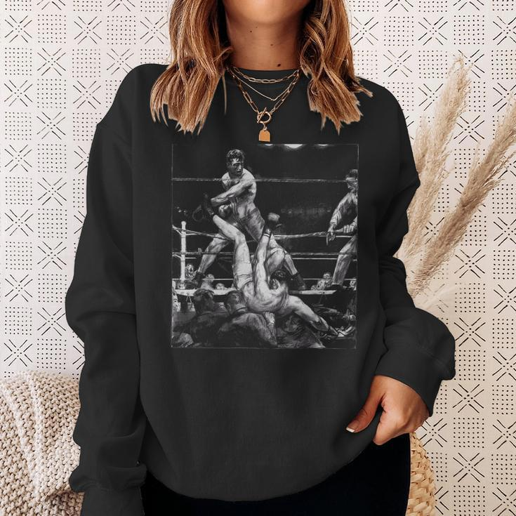 Vintage Boxer Gift Boxing Gloves Boxing Coach Sweatshirt Gifts for Her