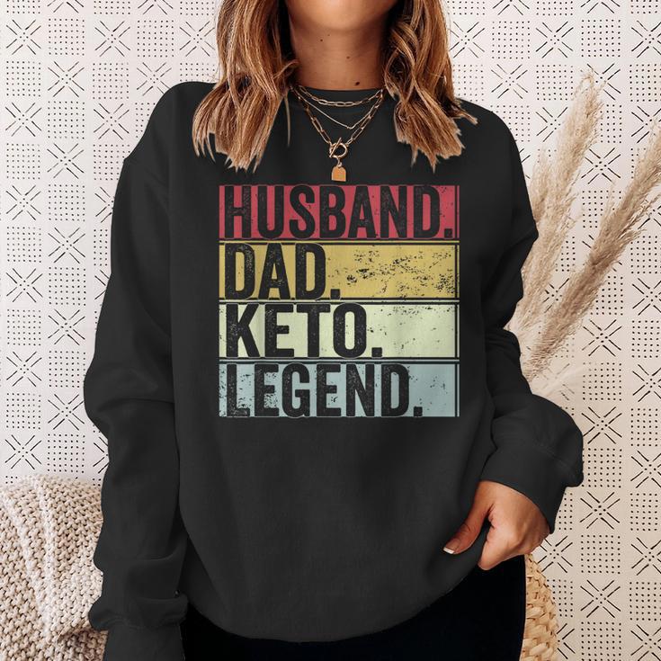 Vintage Ehemann Papa Keto Legende Sweatshirt, Lustiges Vatertagsgeschenk Geschenke für Sie