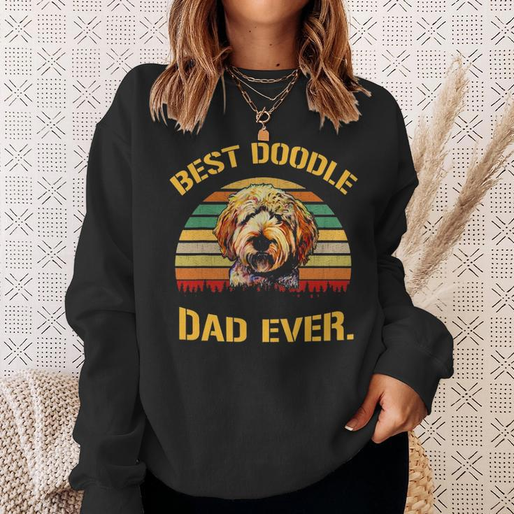 Vintage Goldendoodle Dad Best Doodle Dad Ever V2 Sweatshirt Gifts for Her
