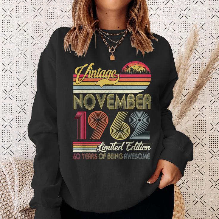 Vintage November 1962 Sweatshirt, 60. Geburtstag Männer Frauen Geschenke für Sie