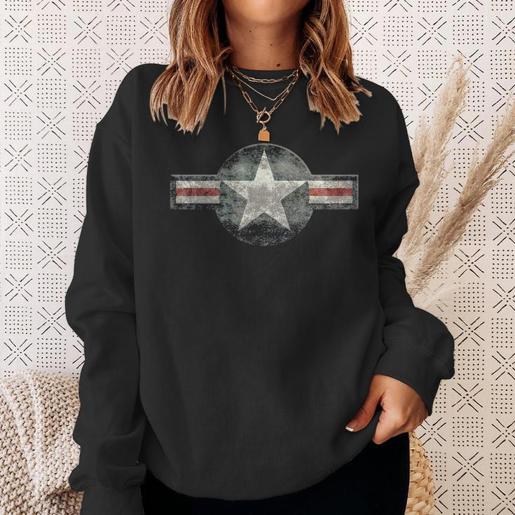 Vintage Retro Usaf Style Star Sweatshirt Gifts for Her