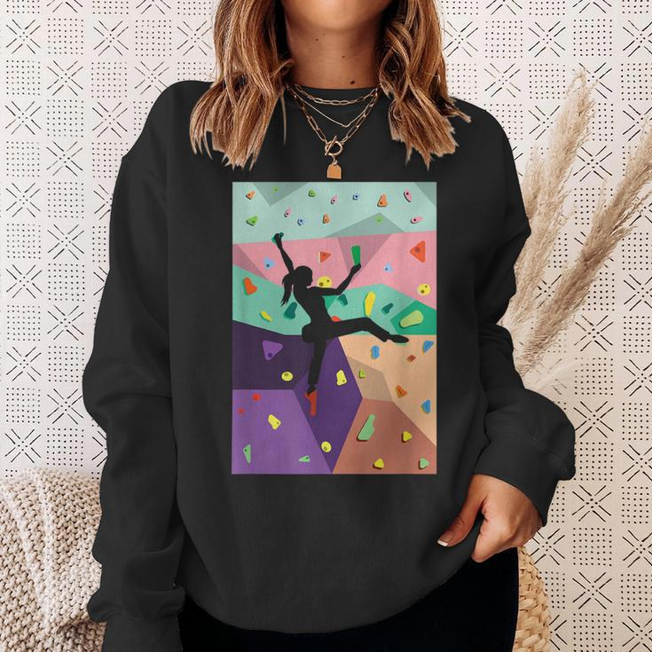 Wall Climbing Indoor Rock Climbers Action Sports Alpinism Sweatshirt Gifts for Her