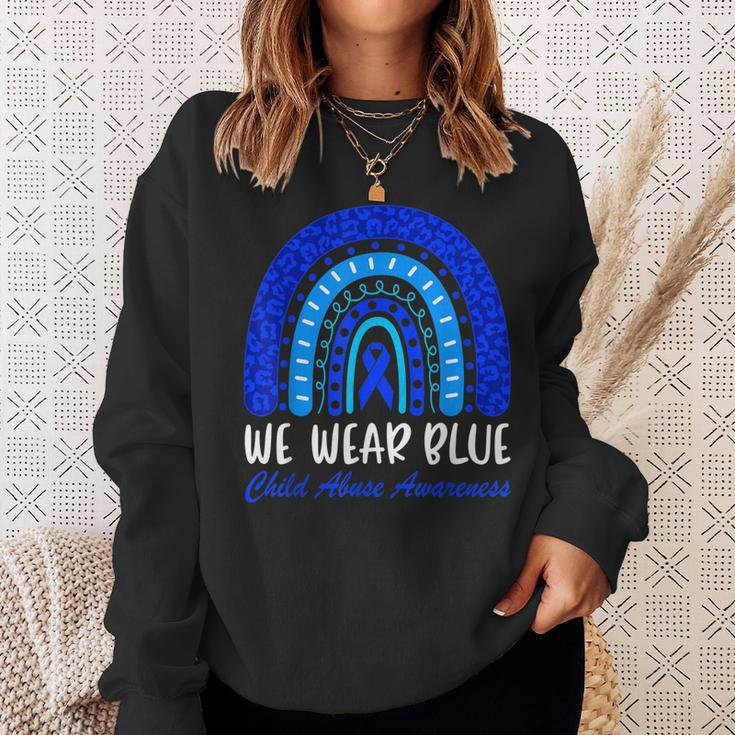 Wear Blue Stop Child Abuse Child Abuse Prevention Awareness Sweatshirt Gifts for Her
