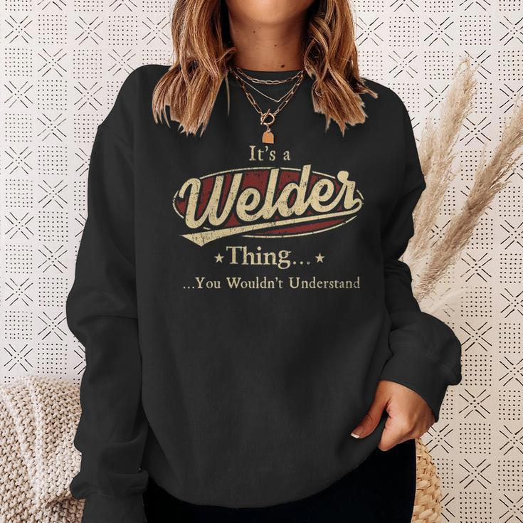 Welder Personalized Name Gifts Name Print S With Name Welder Sweatshirt Gifts for Her
