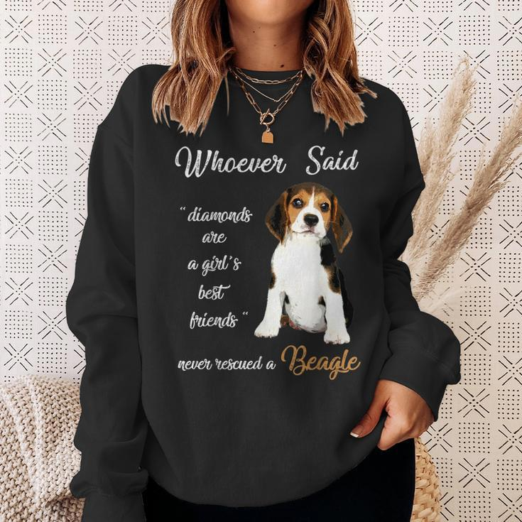 Whoever Said Beagle Is Best Dog Girls Dogs Lover Gift Sweatshirt Gifts for Her