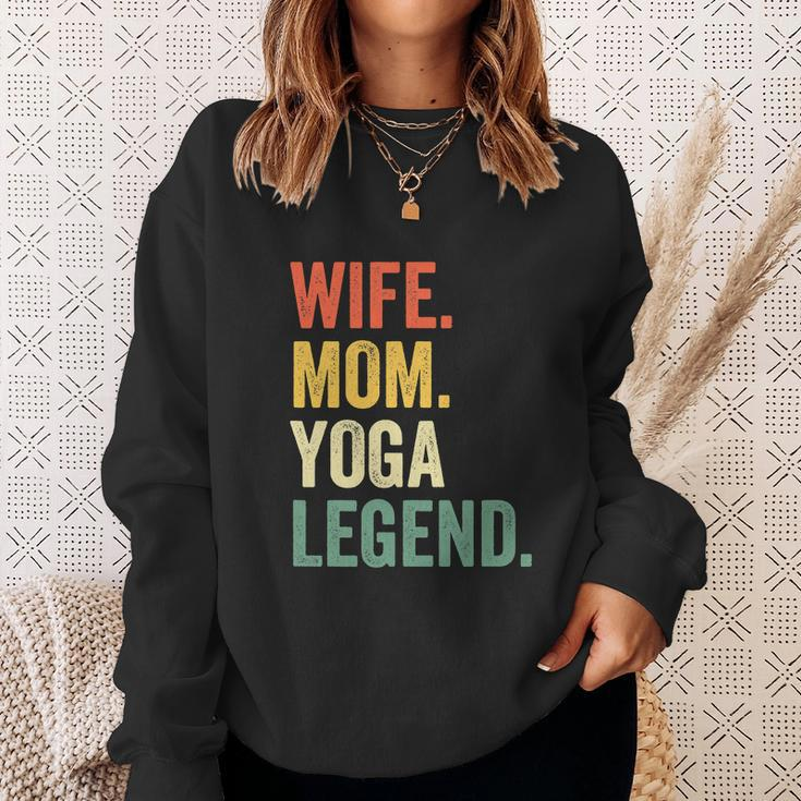 Wife Mom Yoga Legend Funny Sweatshirt Gifts for Her