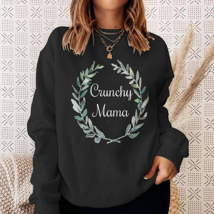 Womens Boho Crunchy MamaAll Natural Mother Gift Sweatshirt Gifts for Her