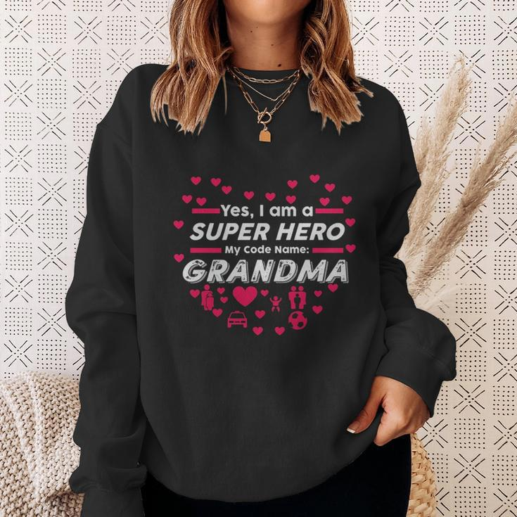 Womens Grandma Superhero Tshirt Super Hero Womens Gift Tee Men Women Sweatshirt Graphic Print Unisex Gifts for Her