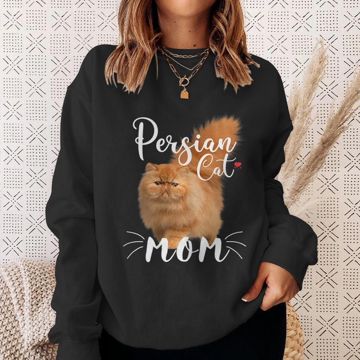Womens Persian Cat Mom Female Cat Owner Persian Kitty Sweatshirt Gifts for Her