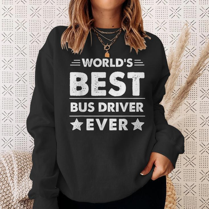Worlds Best Bus Driver Ever Sweatshirt Gifts for Her