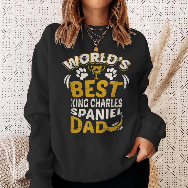 Worlds Best King Charles Spaniel Dad Dog Owner Gift For Mens Sweatshirt Gifts for Her