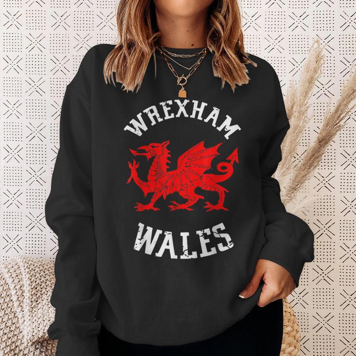 Wrexham Wales Retro Vintage V5 Men Women Sweatshirt Graphic Print Unisex Gifts for Her