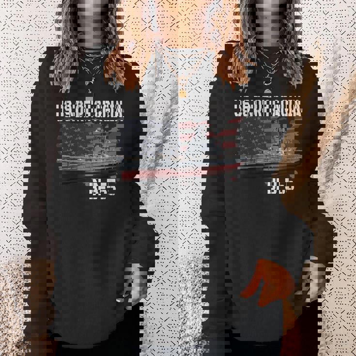 Ww2 American Battleship Uss North Carolina Bb-55 Warships Sweatshirt Gifts for Her