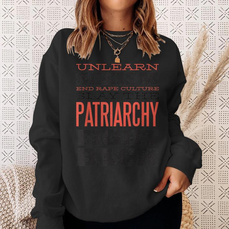 Zurückschlagen Zitate Sexismus Patriarchat Sweatshirt Geschenke für Sie