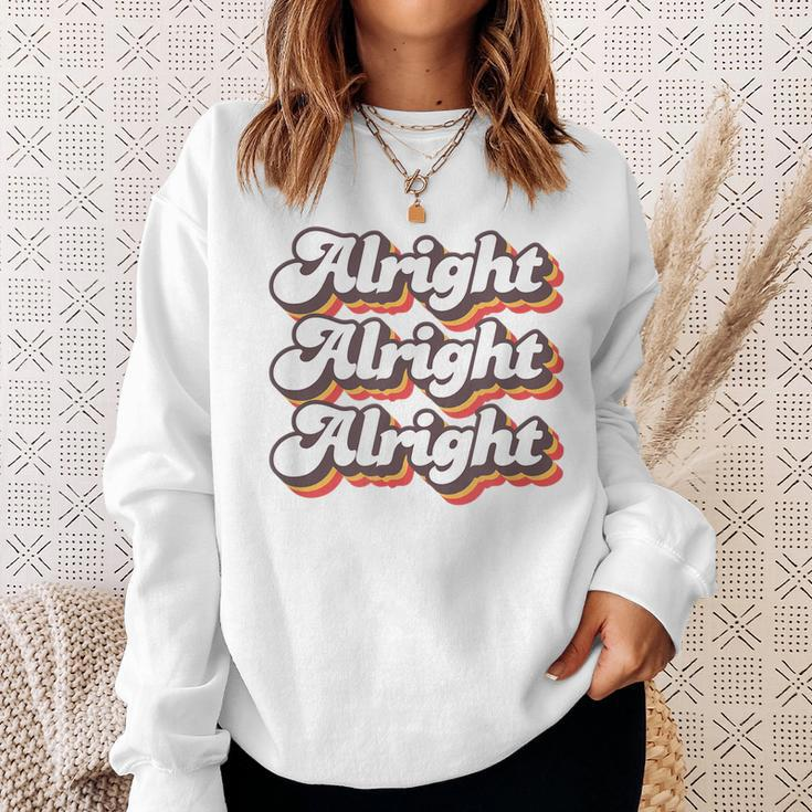 Alright Groovy Roller Disco Outfit Vintage 70S Costume Sweatshirt Gifts for Her