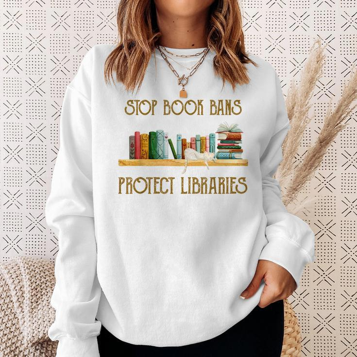 Ban Book Bans Stop Challenged Books Read Banned Books Sweatshirt Gifts for Her